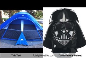 This Tent Totally Looks Like Darth Vader's Helmet