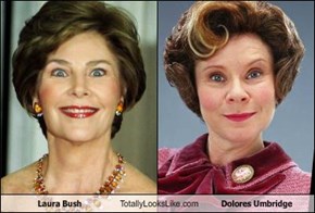 Laura Bush Totally Looks Like Dolores Umbridge