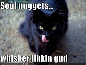 Soul nuggets...  whisker likkin gud