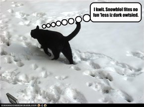 Or mebbee dey shud maek snow blak.