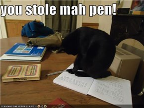 you stole mah pen!