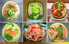 Talent + free time = food art
