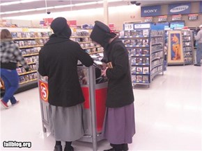 Amish Girls Buying Movies