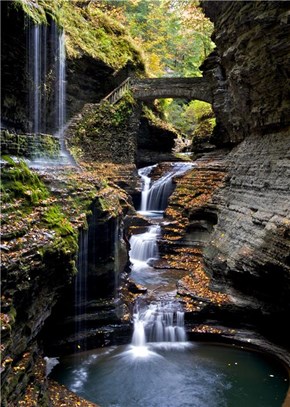 Gorge Waterfall, Watkins Glen, New York