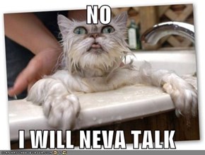 NO  I WILL NEVA TALK
