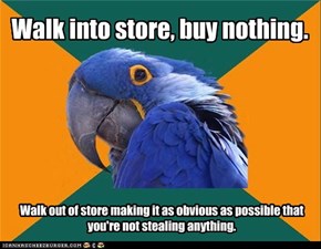 Paranoid Parrot: Buy Gum Just in Case