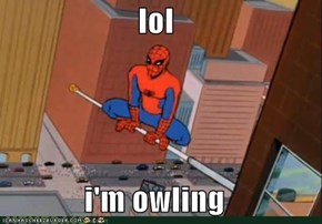 lol  i'm owling
