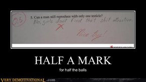 HALF A MARK