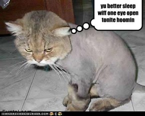 yu better sleep wiff one eye open tonite hoomin