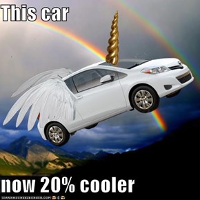 This car  now 20% cooler