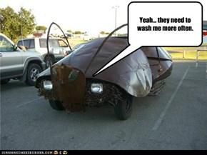 Yeah... they need to wash me more often.
