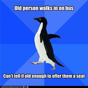 Socially Awkward Penguin Just Keeps Staring At Them