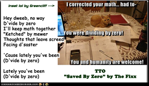 "Divide By Zero" (TTO "Saved By Zero" by The Fixx)
