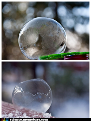 The Bubble Froze, and Then Hatched an Invisible Bird