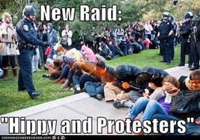 New Raid:  "Hippy and Protesters"