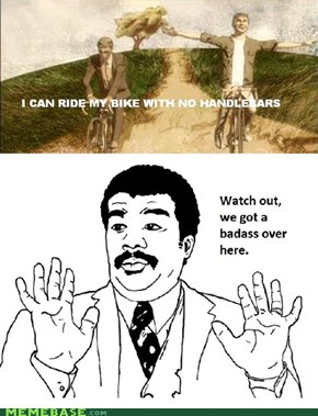 Only Cool Kids Ride Without Handlebars