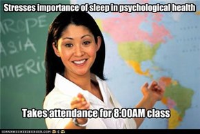 Stresses importance of sleep in psychological health