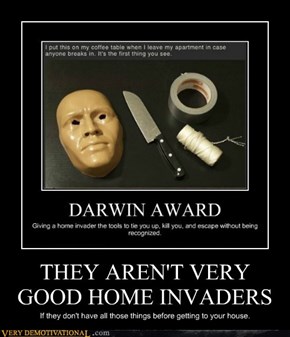 THEY AREN'T VERY GOOD HOME INVADERS