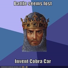 Battle seems lost  Invent Cobra Car