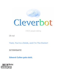 Cleverbot win.