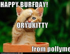 HAPPY BURFDAY!             ORYUKITTY                        from pollyme
