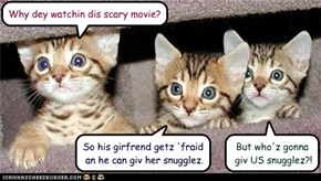 Why dey watchin dis scary movie?