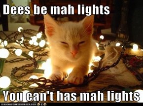 Dees be mah lights  You can't has mah lights