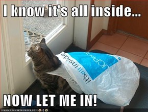 I know it's all inside...  NOW LET ME IN!