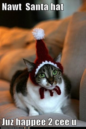 Nawt  Santa hat  Juz happee 2 cee u