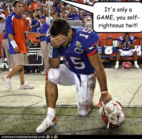 Ostentaious Display of Piety...lose game anyway