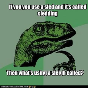 If you you use a sled and it's called sledding