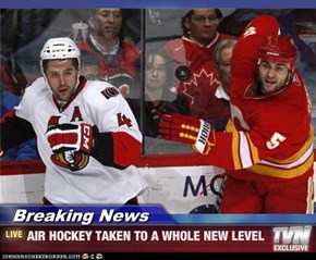 Breaking News - AIR HOCKEY TAKEN TO A WHOLE NEW LEVEL