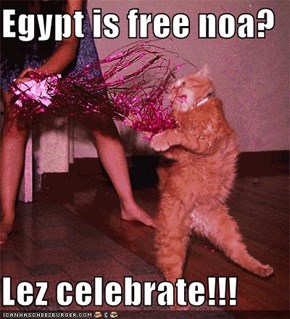 Egypt is free noa?  Lez celebrate!!!