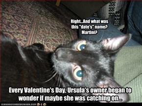 Right...And what was this "date's" name? Martini?