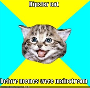 Hipster cat   before memes were mainstream