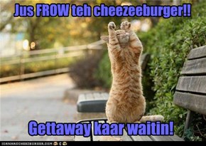 Jus FROW teh cheezeeburger!!
