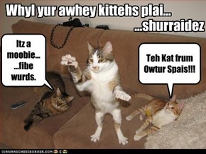 Whyl yur awhey kittehs plai...
