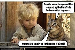 Anakin, some day you will be tempted by the Dark Side. And when that happens...