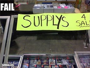 Supplies Fail