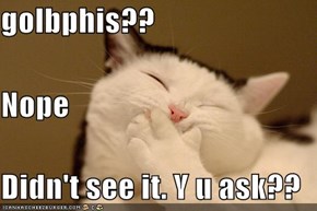 golbphis?? Nope Didn't see it. Y u ask??