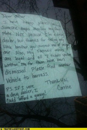 Real Drug Dealers Don't Leave Notes