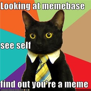Looking at memebase see self find out you're a meme