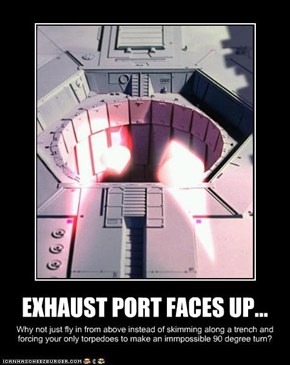 EXHAUST PORT FACES UP...