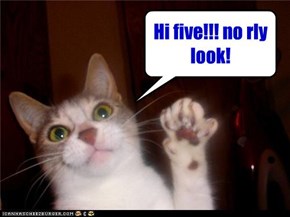 Hi five!!! no rly look!
