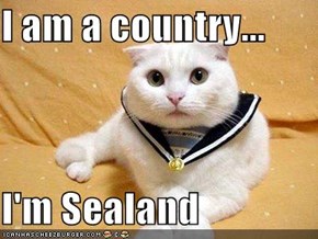 I am a country...  I'm Sealand