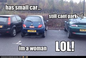 has small car...