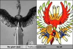 the giant claw Totally Looks Like ho-oh
