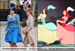 Princesses Eugenie and Beatrice Totally Look Like The Ugly Stepsisters in Cinderella