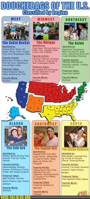 Regions of Bro-merica