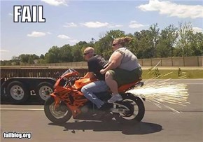 Biker Chick Fail